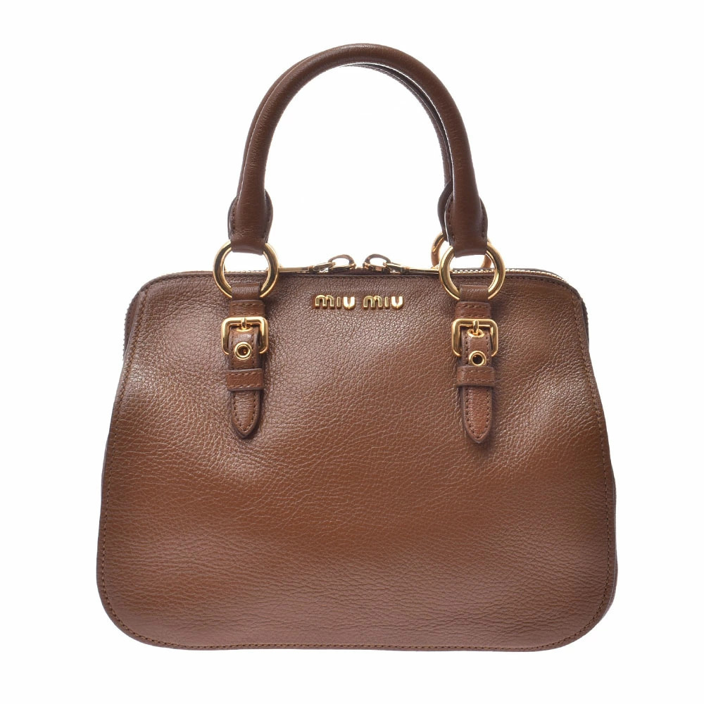 Miu MIu Handbag Brown Calfskin Bag
